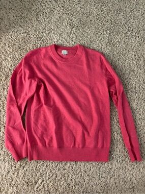 Women’s Crewneck Sweater in Coral Pink - Casual Everyday Knit